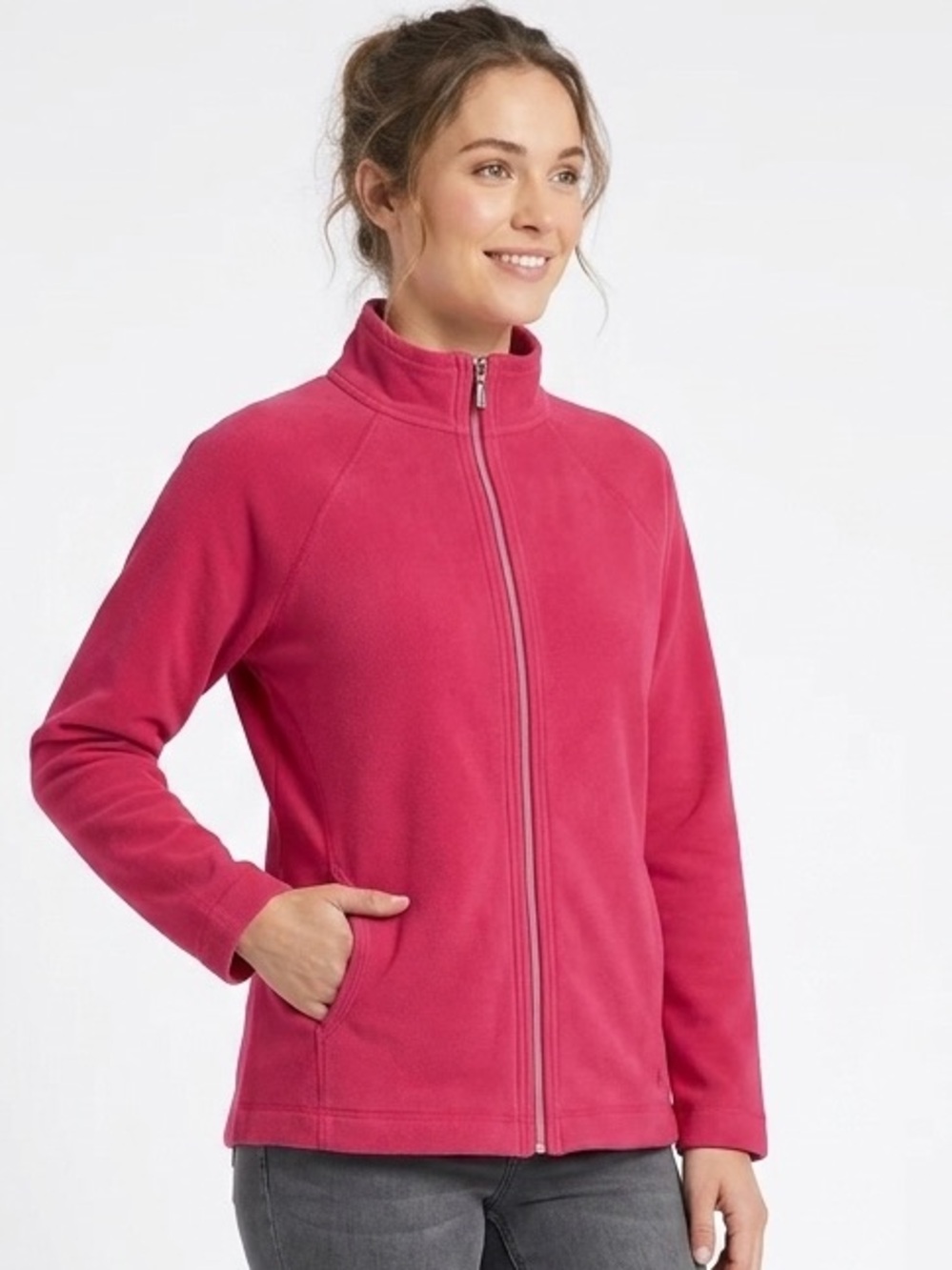 Tommy Bahama Aruba Full Zip Knit Jacket Sweatshirt Fuchsia Pink Size Large - 628